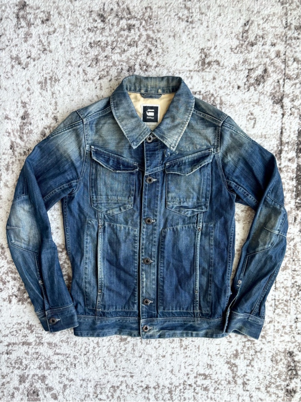G-Star Blue Denim Trucker Jacket - Men's